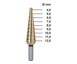 Ruko RUKO Foret étagé HSS-TiN, rectifié, avec point de croisement 65 mm Quantité:1