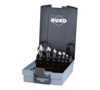 Ruko Ruko Jeux de fraises à chanfreiner 3 dents DIN 335 forme C 90° HSS en coffret plastique Quantité:1