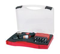 RUKO Ponceuse pneumatique 116100 1/4 pouce (6,3 mm) 6,2 bar avec accessoires et mallette 1 pc