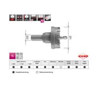 Ruko Ruko Module Scies trépans carbure, exécution courte en carton Quantité:1