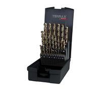 RUKO Jeux de forets HSS Cobalt 5% taillés-meulés en cassette ABS 1 pièce