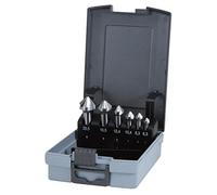 RUKO Set de Fraises Coniques DIN 335 Form C - 6 Pièces 6,3-20,5 mm, HSS, Pour Ébavurage et Lamage sur Acier, Aluminium et Plastique