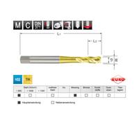 Ruko Taraud machine hélicoïdal DIN 371 HSS-TiN M 6 Quantité:1