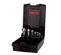 RUKO ULTIMATECUT 102890RO Jeu de fraises coniques 6 pièces 6.30 mm, 8.30 mm, 10.40 mm, 12.40 mm, 16.50 mm, 20.50 mm HSS tige