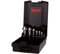 RUKO ULTIMATECUT 4S 102890RO Jeu de fraises coniques 6 pièces 6.30 mm, 8.30 mm, 10.40 mm, 12.40 mm, 16.50 mm, 20.50 mm HSS tige cylindrique 1 set