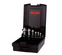 RUKO ULTIMATECUT 4S 102890RO Jeu de fraises coniques 6 pièces 6.30 mm, 8.30 mm, 10.40 mm, 12.40 mm, 16.50 mm, 20.50 mm HSS tige