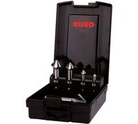 RUKO ULTIMATECUT 4S 102891RO Jeu de fraises coniques 5 pièces 6.30 mm, 10.40 mm, 16.50 mm, 20.50 mm, 25 mm HSS tige cylindrique 1 set