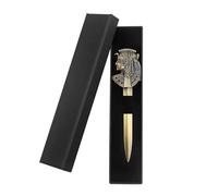 Ruksifg Ouvre-lettres en métal antique, coupe-enveloppe, pharaon de l'Égypte antique bronze avec boîte cadeau (lot de 1)