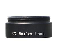 Rukurmo Lentille Barlow 5X pour Tout M28X0.6 Filetage 1.25 Pouces Oculaire TéLescope Astronomie Tube D'Extension Diagonale ou Adaptateur de CaméRa