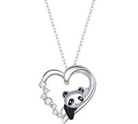RUKYF Collier avec pendentif en argent sterling 925, ange gardien, infini éternel, collier ras du cou Hamsa, collier cœur pour femmes et filles