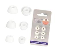 Rulbelok 1 Lot de 3 Paires d ' Embouts d ' écouteurs en Silicone Qui améliorent la Prise en Main, Protections résistantes à la Transpiration pour Les écouteurs, Plusieurs Tailles, antibruit