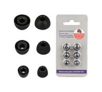 Rulbelok 1 Lot de 3 Paires d ' Embouts d ' écouteurs en Silicone Qui améliorent la Prise en Main, Protections résistantes à la Transpiration pour Les écouteurs, Plusieurs Tailles, antibruit