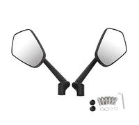 Rulbelok 1 paire de poignées de moto, scooter, motocross, rétroviseur électrombile, côté arrière convexe, intérieur décoratif, extérieur, voiture, montage ventouse pour camion, rectangulaire, mur