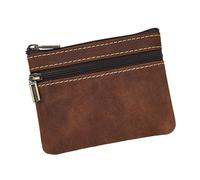 Rulbelok Carnet fin en cuir véritable motif cheval sauvage, rouge/marron