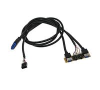 Rulbelok Carte mère USB 3.0 + USB 2.0 I/O Board Câble interne HUB Extension haute définition pour PC Ordinateur pour C Game Winder