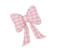 Rulbelok Coussin ergonomique de voiture avec motif à carreaux et nœud papillon - Compagnon de conduite confortable - Appui-tête de voiture - Coussin lombaire - Accessoires de voiture