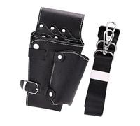 Rulbelok Étui à ciseaux de barbier portable multi-poches en polyuréthane avec sangles élastiques pour outils de salon de coiffure, rangement de voyage