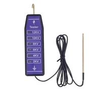 Rulbelok Outil de de tensions de clôture pour Agriculteurs Professionnels, détecteur de défauts de tensions de clôture électrique 2-12KV avec 6 indicateurs Lumineux, testeur de tensions de clôture