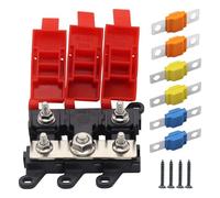 Rulbelok Support automobile 300 A pour camion, bateau, camping, applications de bloc, circuit unique, porte-fusibles automobiles