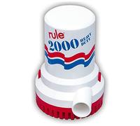 Rule - Pompe de cale, 9092 L par Heure, Non Automatique, 12, Blanc/Bleu