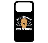 Rule The World Star with Coffee Baristas Funny Coffee Lover Coque pour iPhone 17 Pro Max