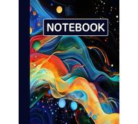 Ruled dotted line inlay Notebook for writing, for work, 7x9, notes in school, university, college, office, home. For student.: abstract artwork