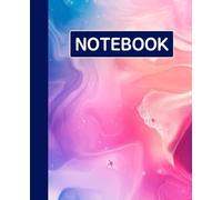 Ruled dotted line inlay Notebook for writing, for work, 7x9, notes in school, university, college, office, home. For student.: abstract artwork