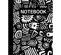 Ruled dotted line inlay Notebook for writing, for work, 7x9, notes in school, university, college, office, home. For student.: abstract artwork