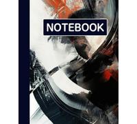 Ruled dotted line inlay Notebook for writing, for work, 7x9, notes in school, university, college, office, home. For student.: abstract artwork