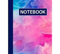 Ruled line inlay Notebook for writing, for work, 7x9, notes in school, university, college, office, home. For student.: abstract artwork