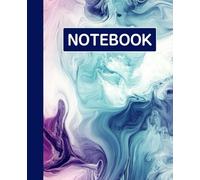 Ruled line inlay Notebook for writing, for work, 7x9, notes in school, university, college, office, home. For student.: abstract artwork