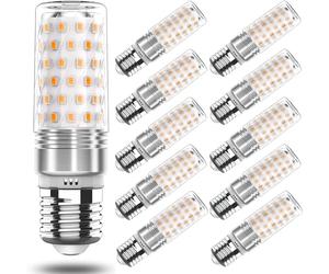 RuLEDne Ampoule E27 LED Blanc Chaud 2700K, 7W Maïs Équivaut à Ampoule Halogène 60W 70W, Sans Scintillement AC175-265V, 760LM, 360 Angle, Lampe à Economie D'énergie Ampoule Edison E27, Lot de 10