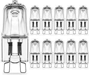 RuLEDne Ampoule Halogène G9 60W Blanc Chaud 2800K, G9 Ampoules Halogène Capsule Intensité Variable 230V, 750LM, Pas de scintillement, Angle de Faisceau 360 , Paquet de 10