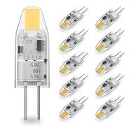 RuLEDne Ampoule LED G4, 2W Equivalent 20W Halogène Lampe, 4000 K Blanc Neutre 120LM Non Dimmable Sans Scintillement AC/DC 12V Parfait pour hotte de cuisine et lustre, Non dimmable, 10 Pièces