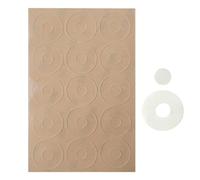 Ruler Grip Dots - Trente anneaux adhésifs transparents, autocollants anti-dérapants, tampons adhésifs en silicone transparent, rehausseur de antidérapant | pour règles de quilting, gabarit de