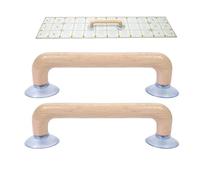 Ruler Grip - Fournitures d'artisanat à ventouse confortables | Poignée de règle de courtepointe | Poignée antidérapante 2 pièces pour couper le fil à tricoter, utilisation en vacances en classe à domi