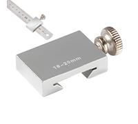 Ruler Stopper - Accurate Aluminum Alloy Stopper | Woodworking Line Locator | Aluminum Alloy Material - For Steel Ruler Measuring Home Repair Construction Workshop - Precision Stop Block Locator Tool