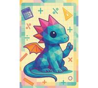 Rulers & Protractors Dragon || Lined Notebook, 6x9, 120 Pages: Colorful geometric math notebook for school notes, journaling, or creative problem-solving