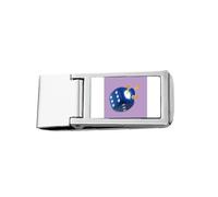Rules Dice Mahjong Art Déco Mode Fine Pince à billets en acier inoxydable Portefeuille de poche