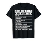 Rules for Dating My Daughter Fête des pères Papa T-Shirt