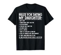 Rules for Dating My Daughter Fête des pères Père Papa Fille T-Shirt