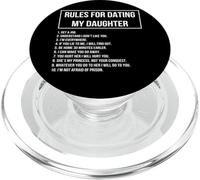 Rules for Dating My Daughter Novelty Graphic Cool Designs PopSockets PopGrip pour MagSafe