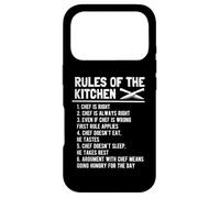 Rules of The Kitchen Funny Master Cook Chef Cooking Blague Coque pour iPhone 17 Pro