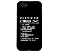 Rules of The Kitchen Funny Master Cook Chef Cooking Blague Coque pour iPhone SE (2020) / 7/8