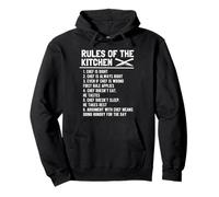Rules of The Kitchen Funny Master Cook Chef Cooking Blague Sweat à Capuche
