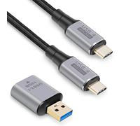 RULGOI Câble USB4 USB-C vers USB-C pour Thunderbolt 4 1m, Supporte 100 W 40 Gbit/s 8K 60Hz ou double 4K 60Hz Rétrocompatible avec Thunderbolt 3 USB 3.2 etc.