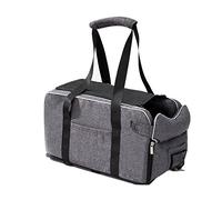 RULING Car Mat Portable Dog Kennel Safety Car Central Control Universal Vehicle Armrest Box Pet Dog, Gray