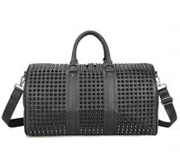 Rullar Femmes Rivets Poignée supérieure Sachel Portefeuille PU Cuir Totes Sac à bandoulière Grande capacité Voyage Sac à main Rivets