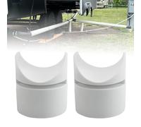 RULLINE Supports de tuyaux compatibles avec système de raccordement des déchets d'égout pour camping-car et camping-car, blanc
