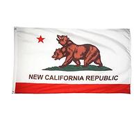 Ruluti 1 Pc Nouvelle République Californie State Drapeau 3x5ft Bannière 100d 150x90cm Polyester Brommettes Custom Drapeau